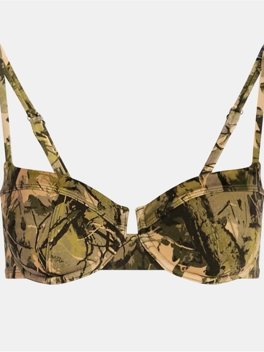 Kacey Lee Women's Underwire Bikini Top with Seaming
